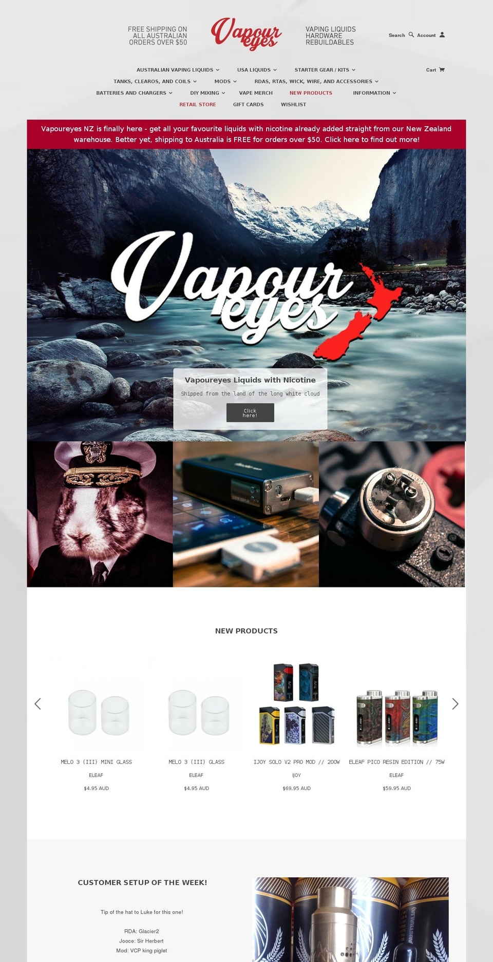 thevapourdoge.com shopify website screenshot