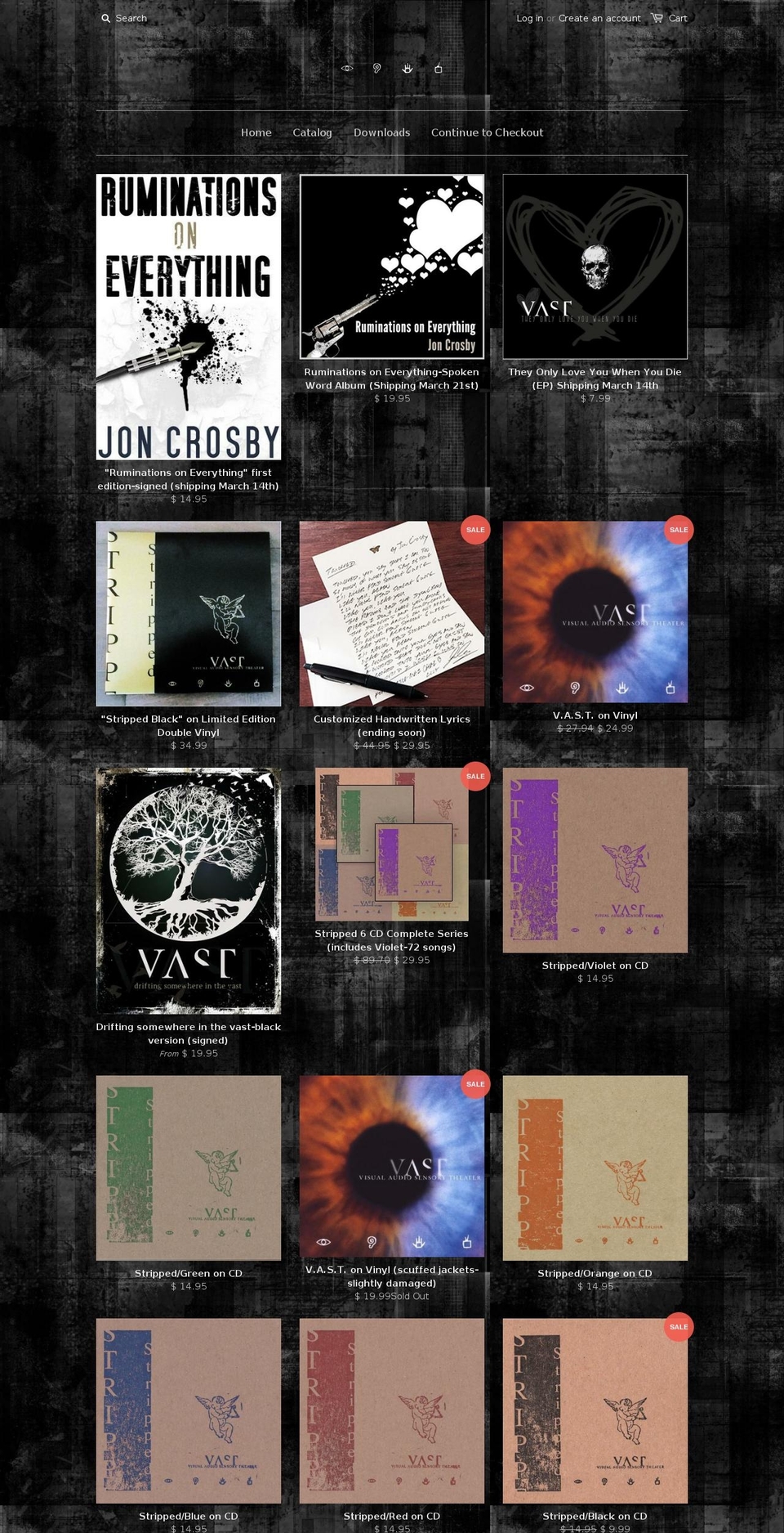 thevastshopcheckout.com shopify website screenshot