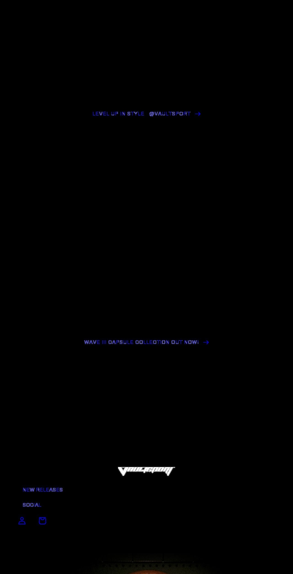 thevault404.com shopify website screenshot