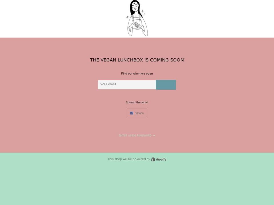 theveganlunchbox.com — Shopify storefront screenshot