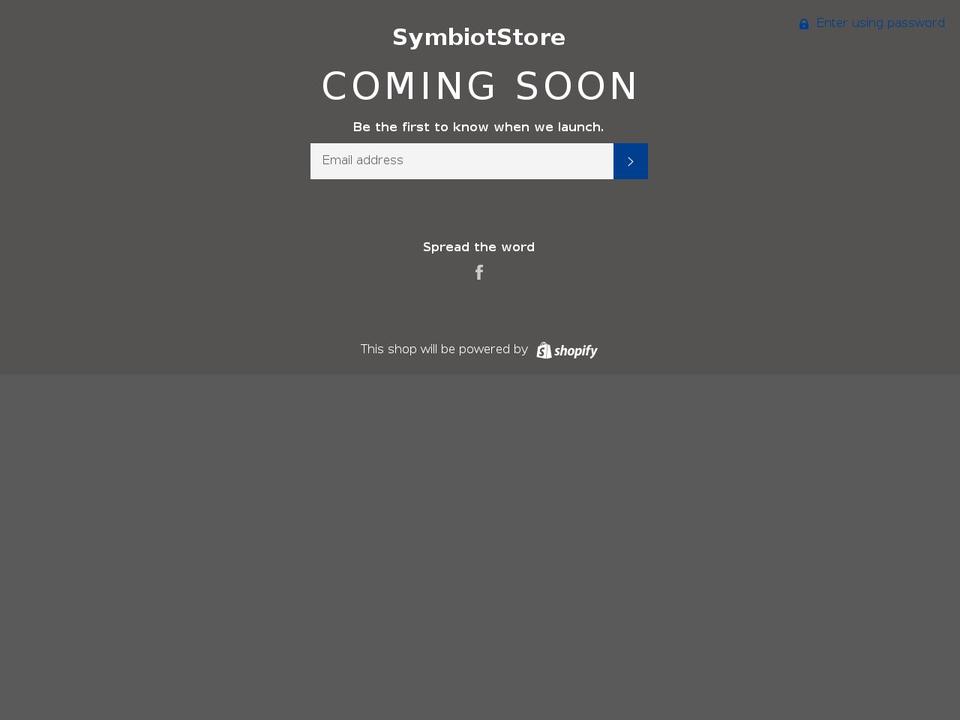 thevegansymbiot.com — Shopify storefront screenshot