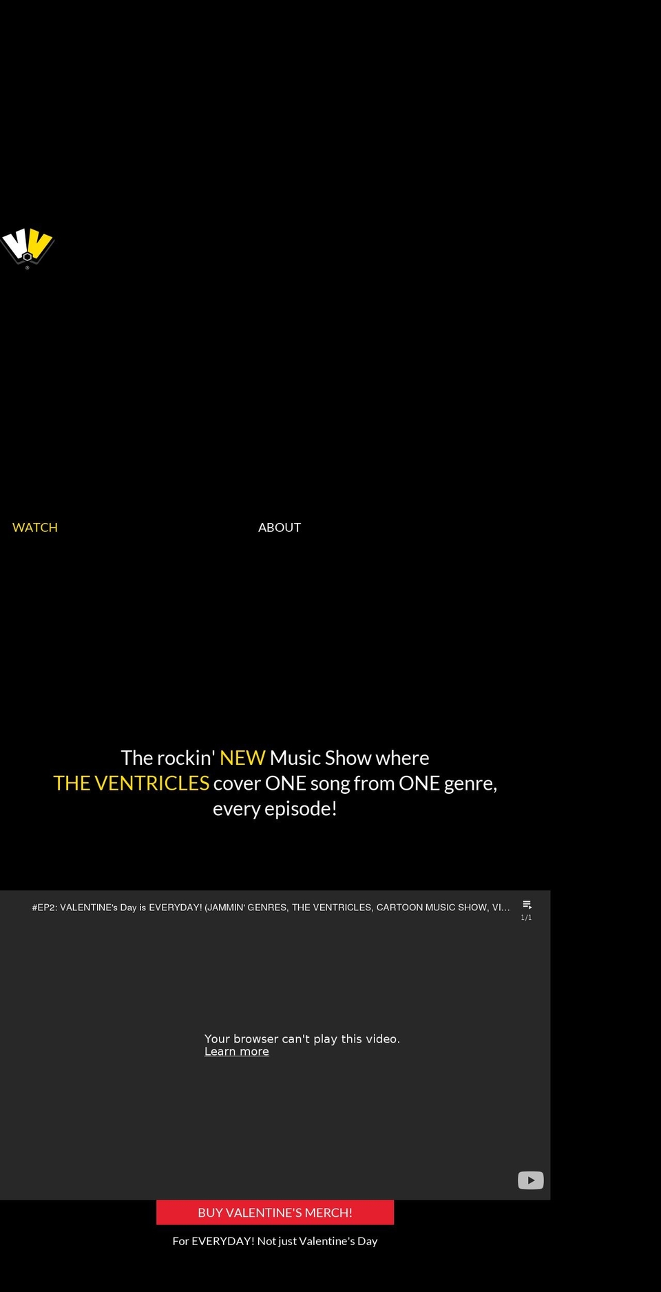 theventricles.com shopify website screenshot