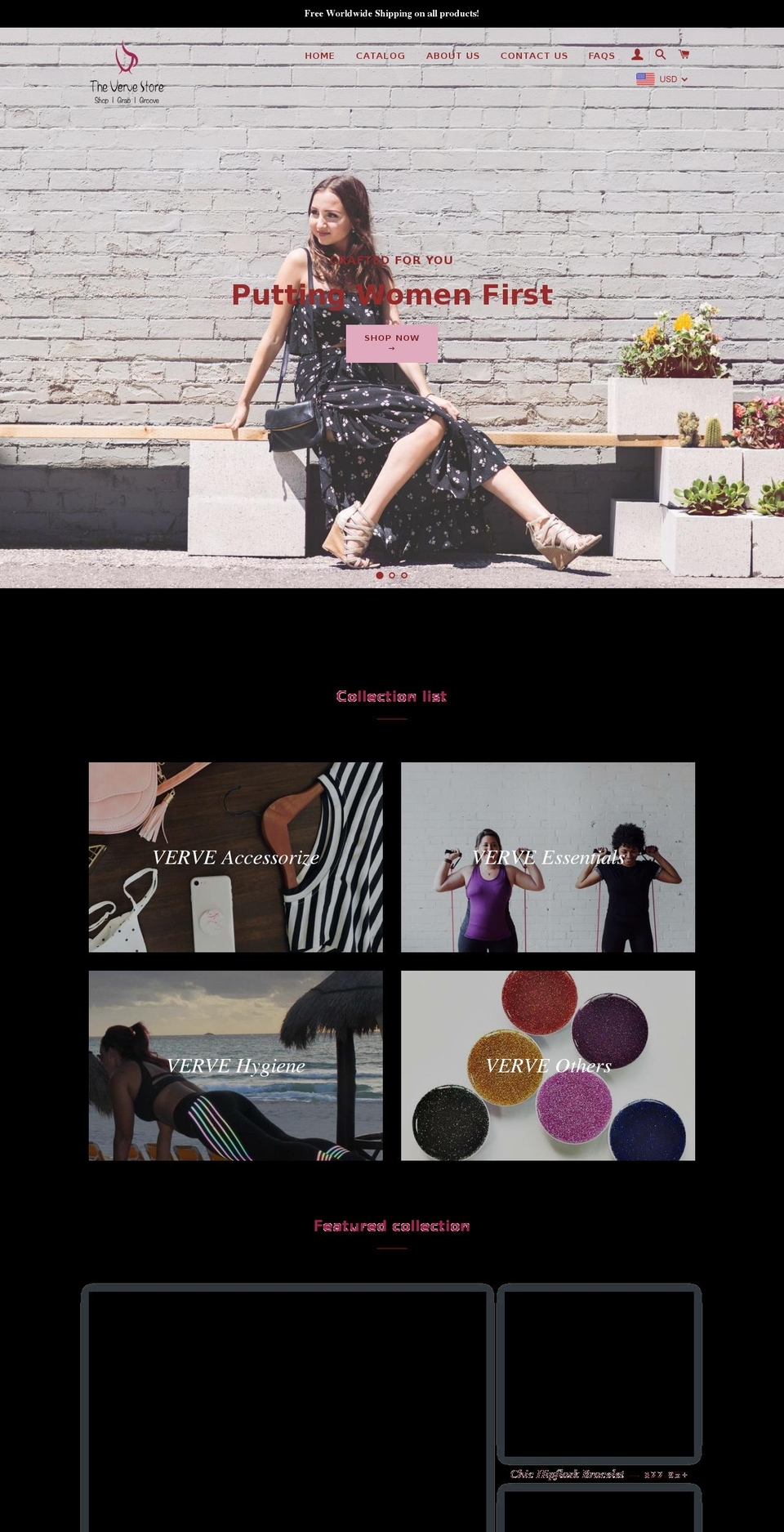 thevervestore.com — Shopify storefront screenshot