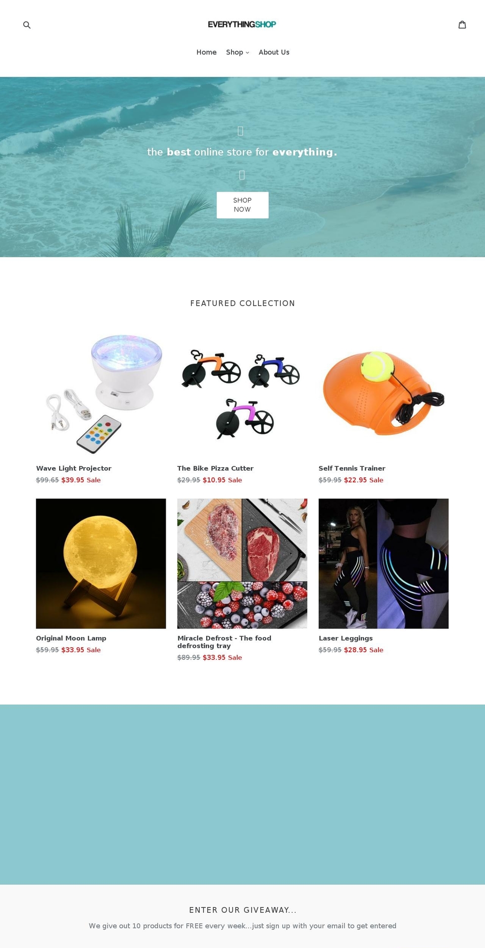 theverythingshop.com — Shopify storefront screenshot