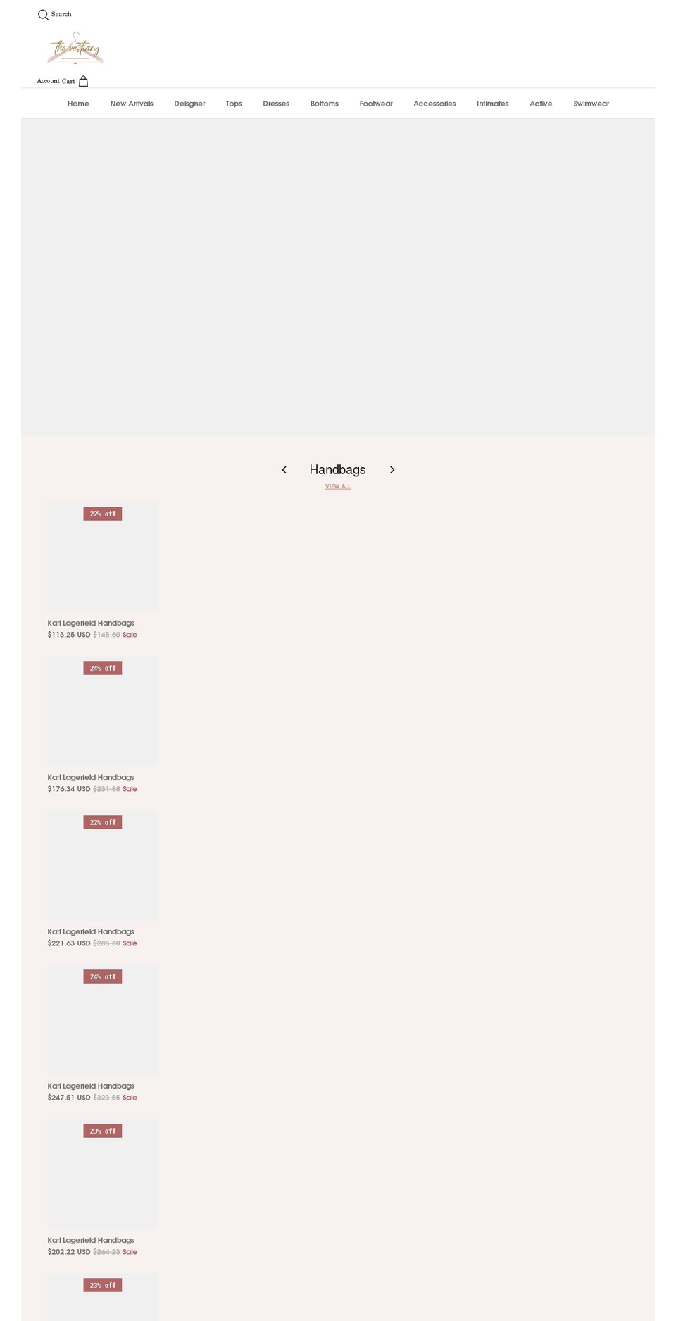 thevestiary.com shopify website screenshot