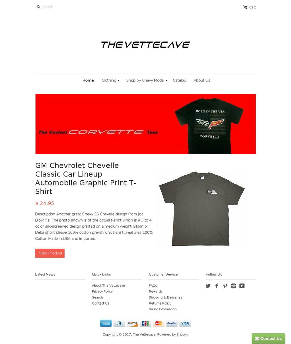 thevettecave.com shopify website screenshot