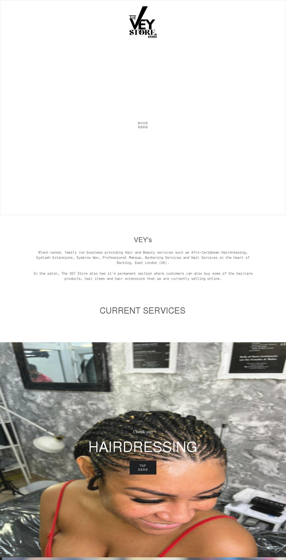 theveystore.com shopify website screenshot