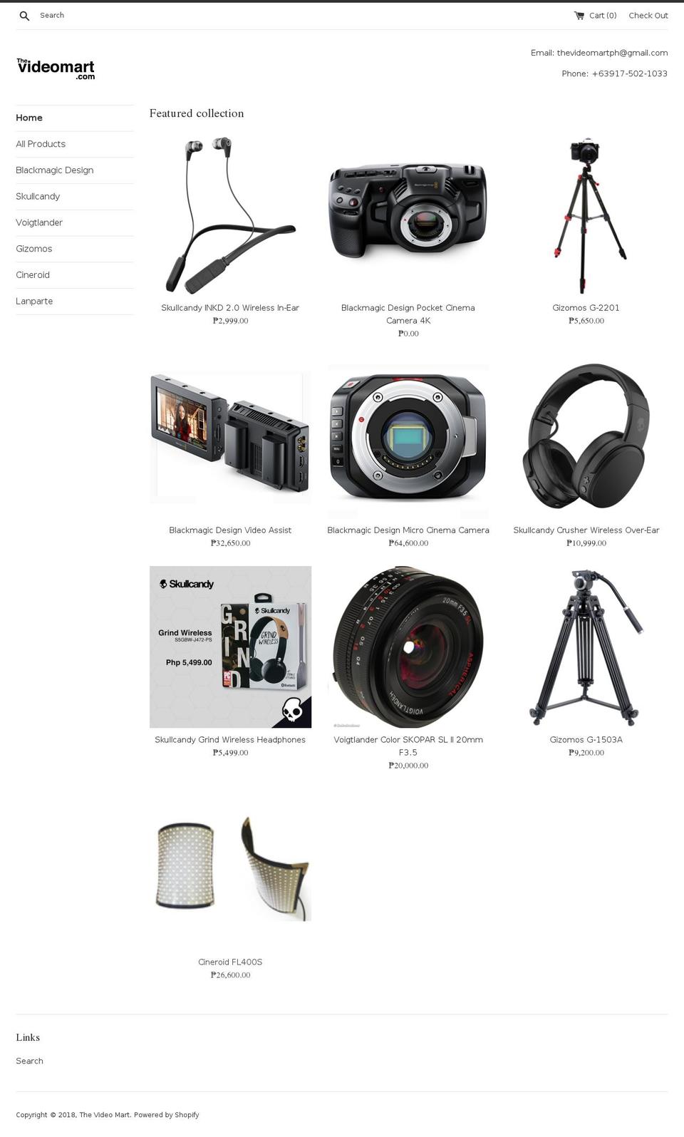 thevideomart.com — Shopify storefront screenshot