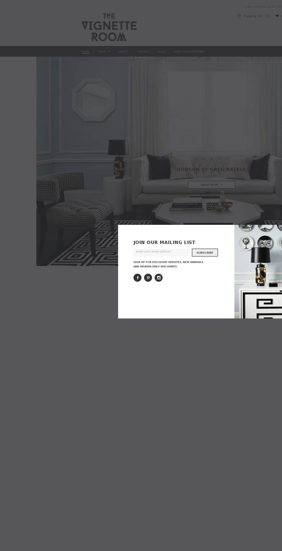 thevignetteroom.com shopify website screenshot