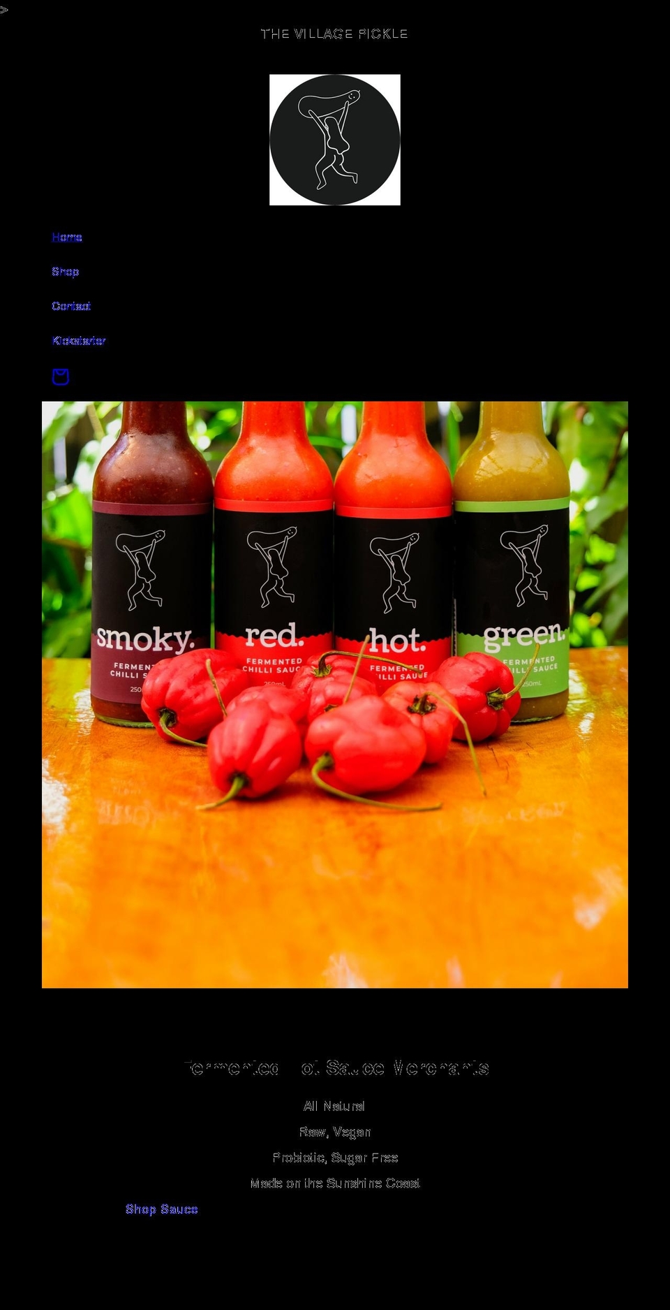 thevillagepickle.com shopify website screenshot
