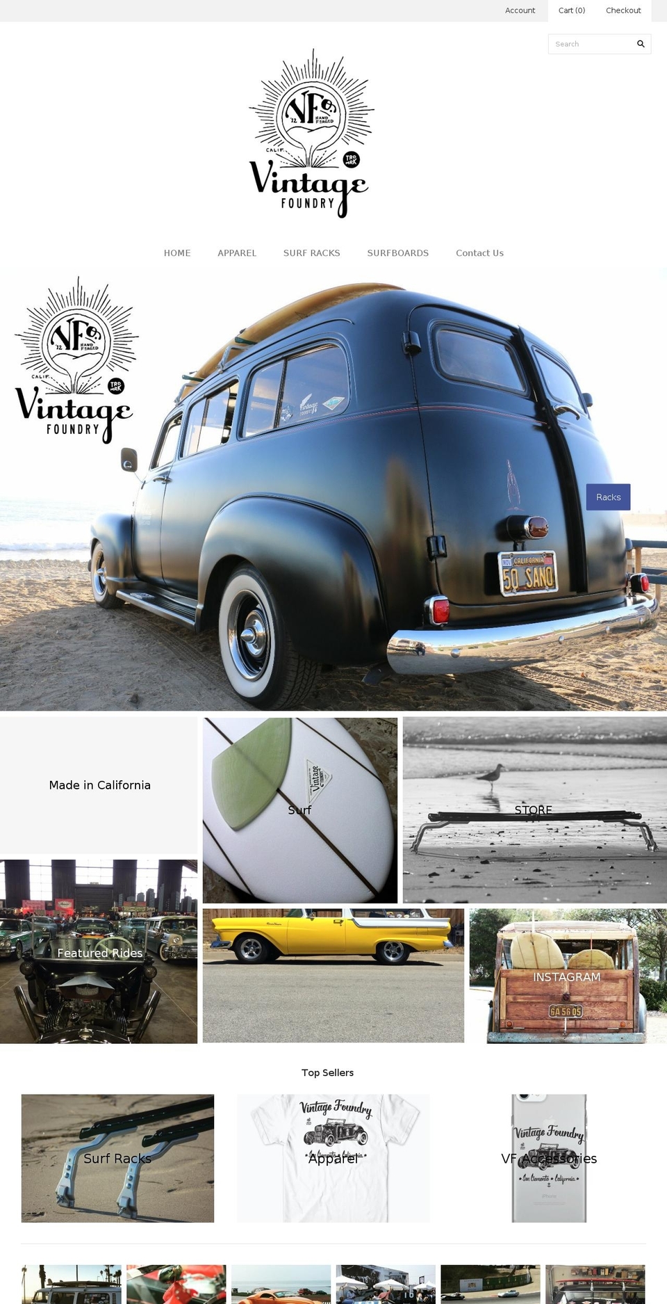 thevintagefoundry.com — Shopify storefront screenshot