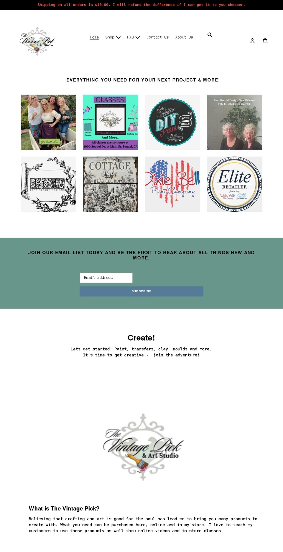 thevintagepick.com shopify website screenshot