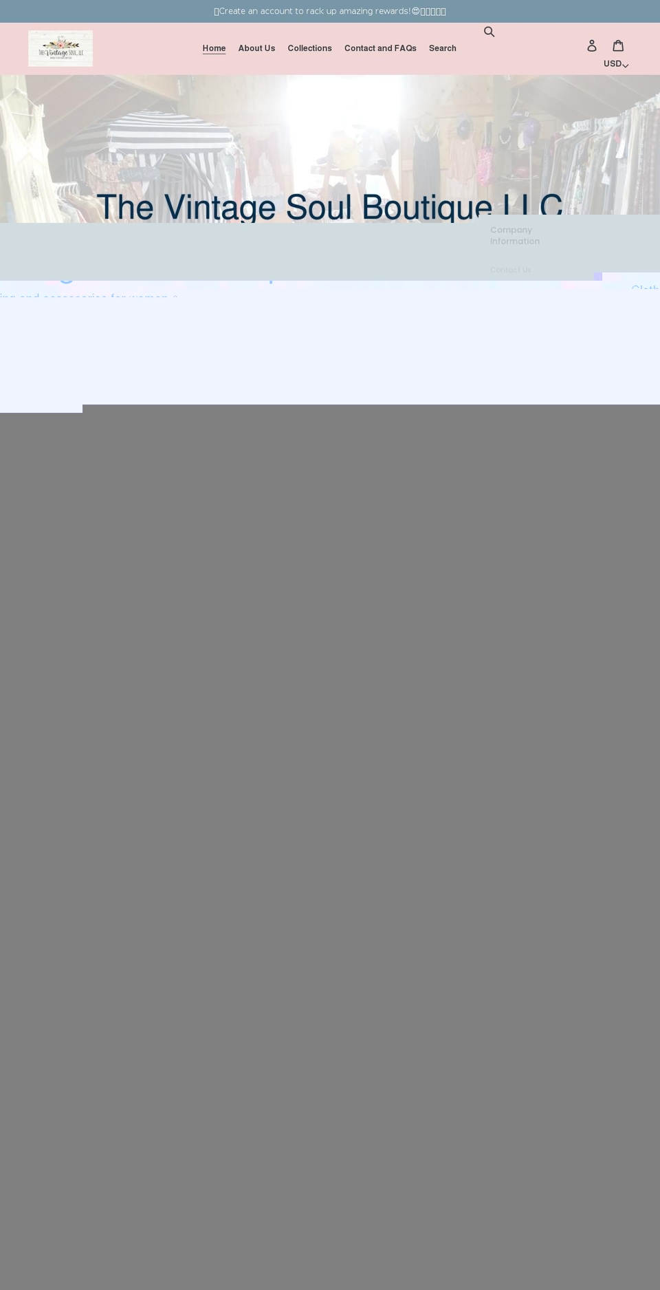 thevintagesoulllc.com shopify website screenshot