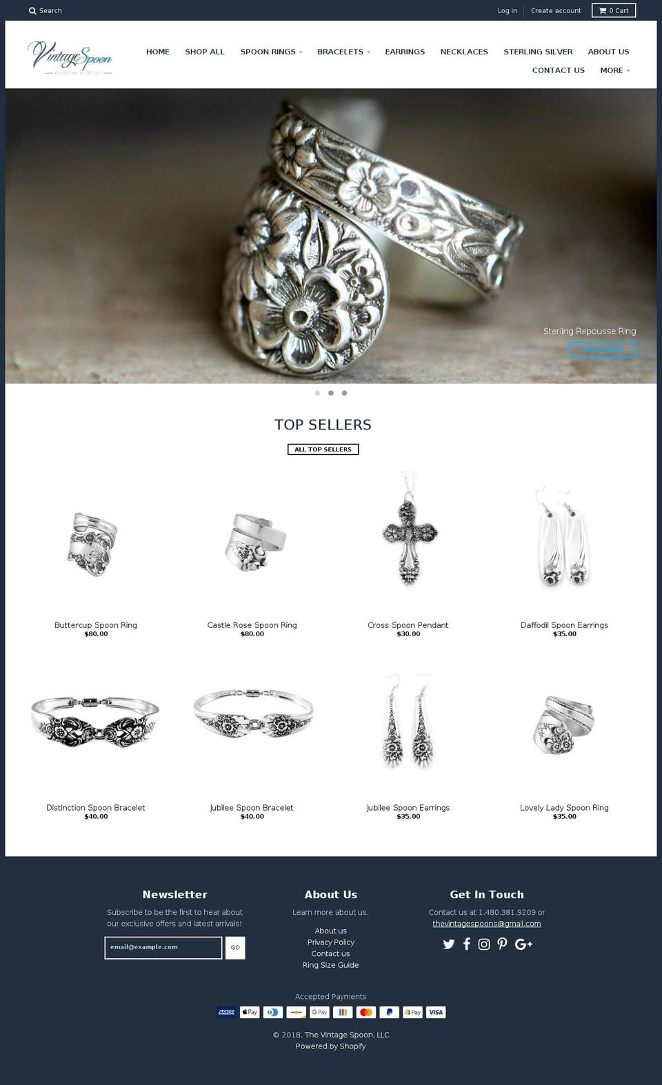 thevintagespoon.biz shopify website screenshot