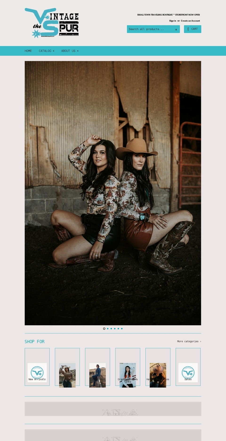 thevintagespur.com shopify website screenshot