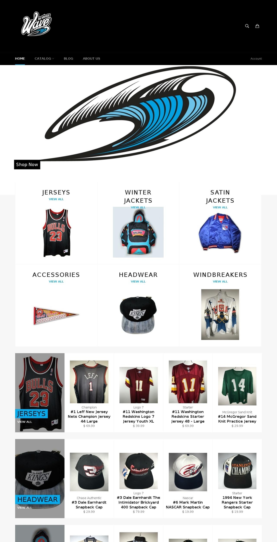 thevintagewave.com shopify website screenshot