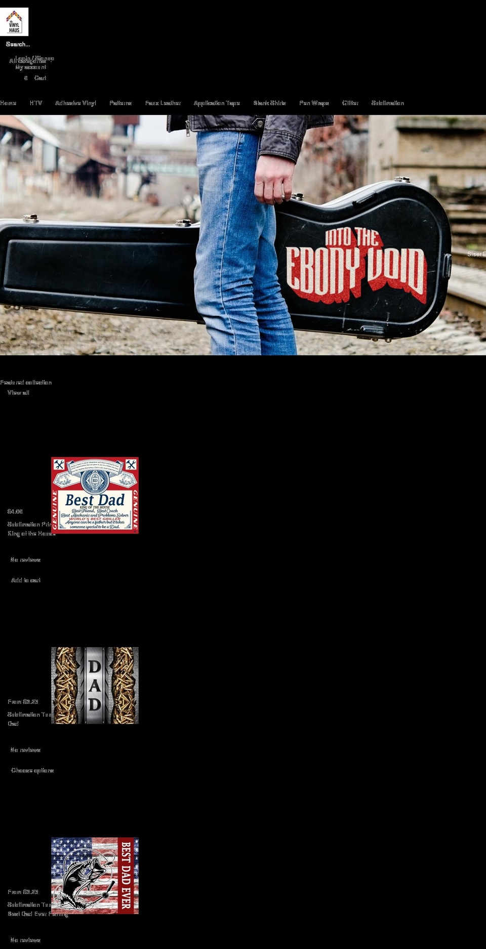 thevinylhaus.com shopify website screenshot
