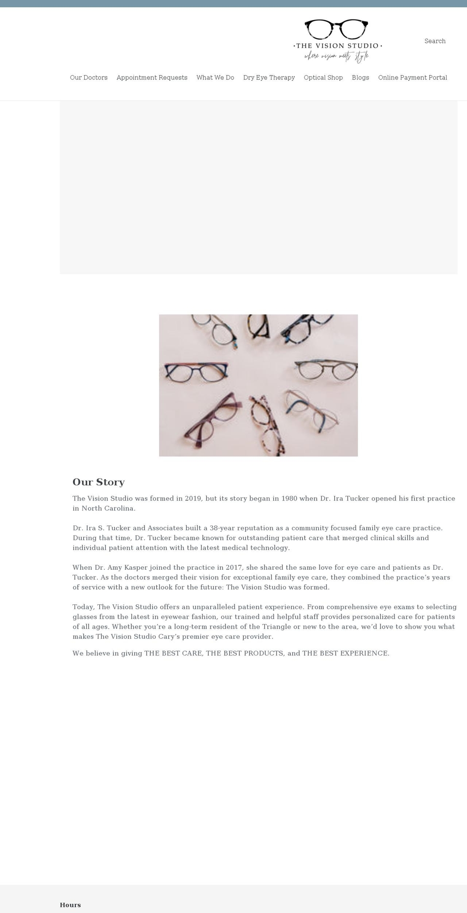 thevisionstudionc.com shopify website screenshot