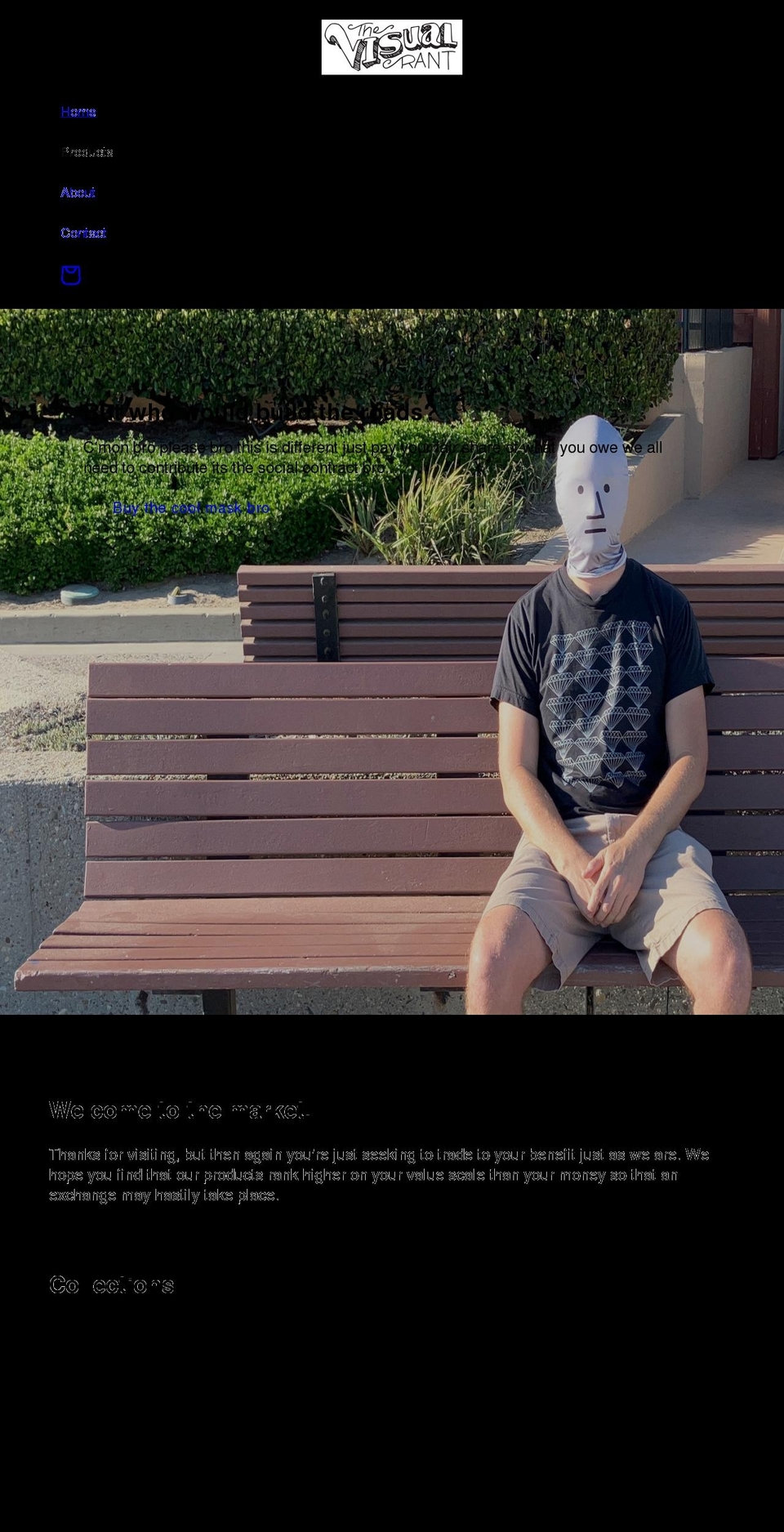 thevisualrant.com shopify website screenshot