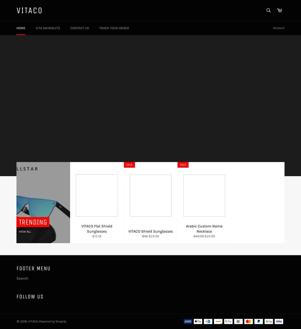 thevitaclothing.com shopify website screenshot