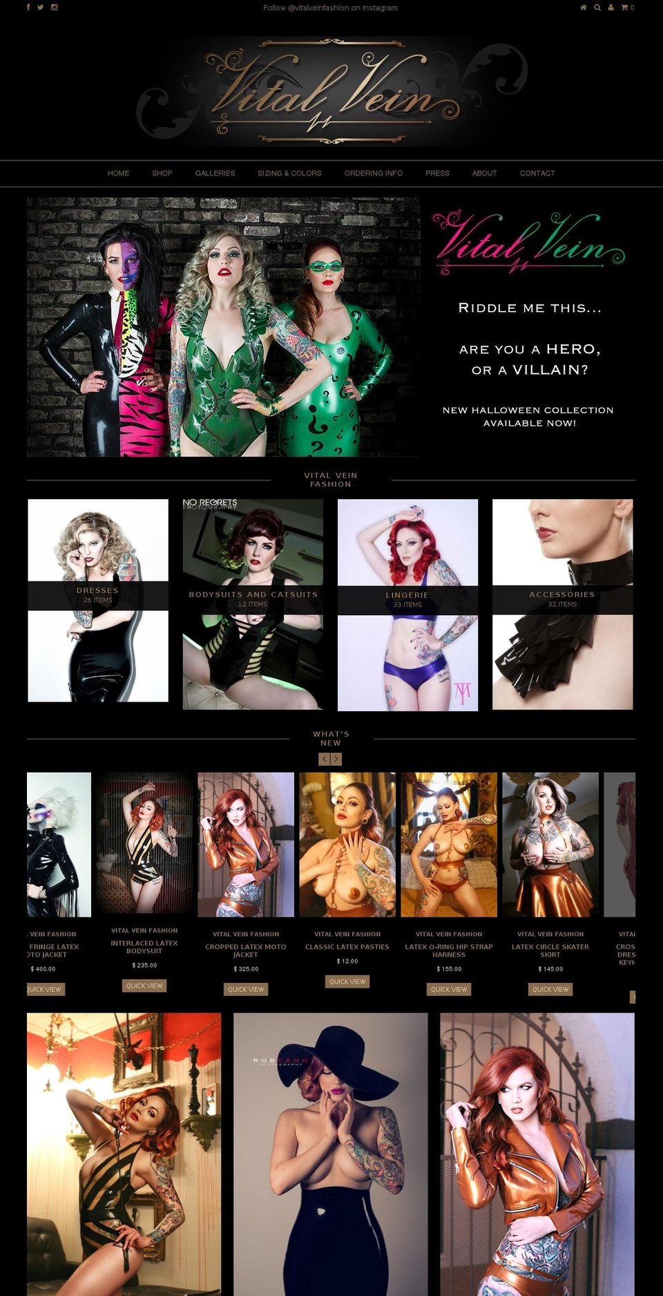 thevitalvein.com shopify website screenshot