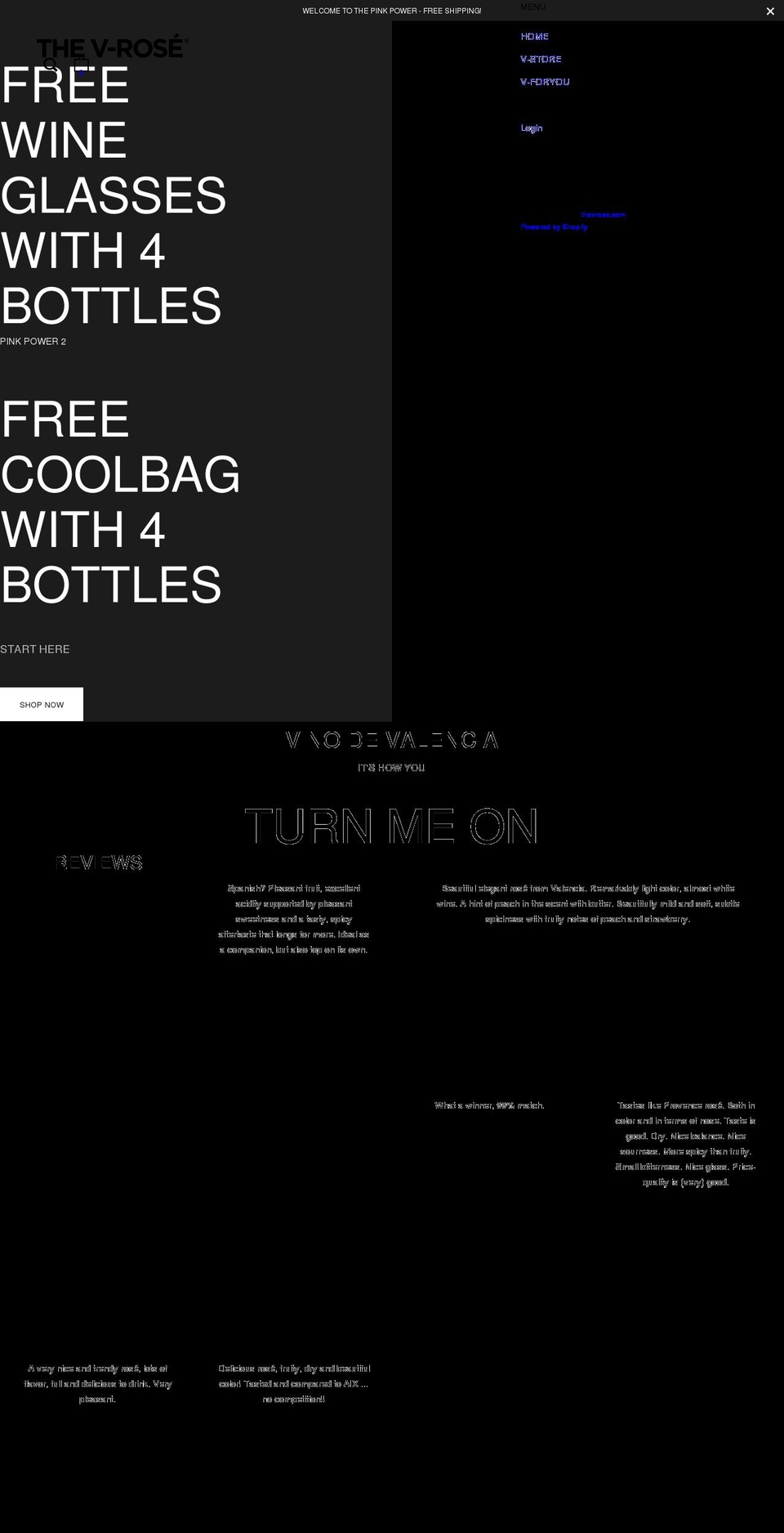 thevrose.com shopify website screenshot