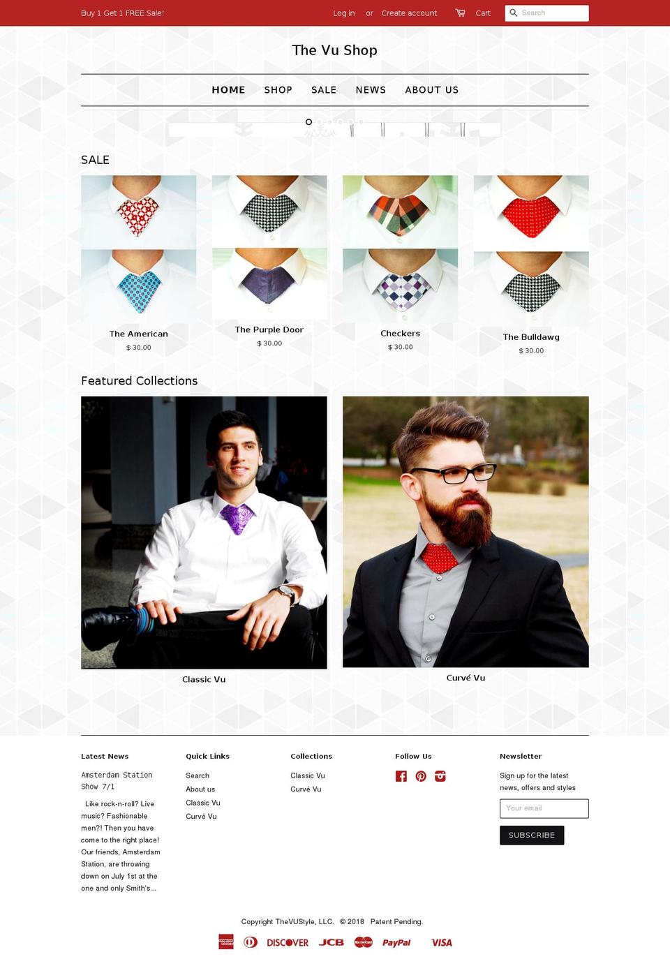 thevustyle.com shopify website screenshot