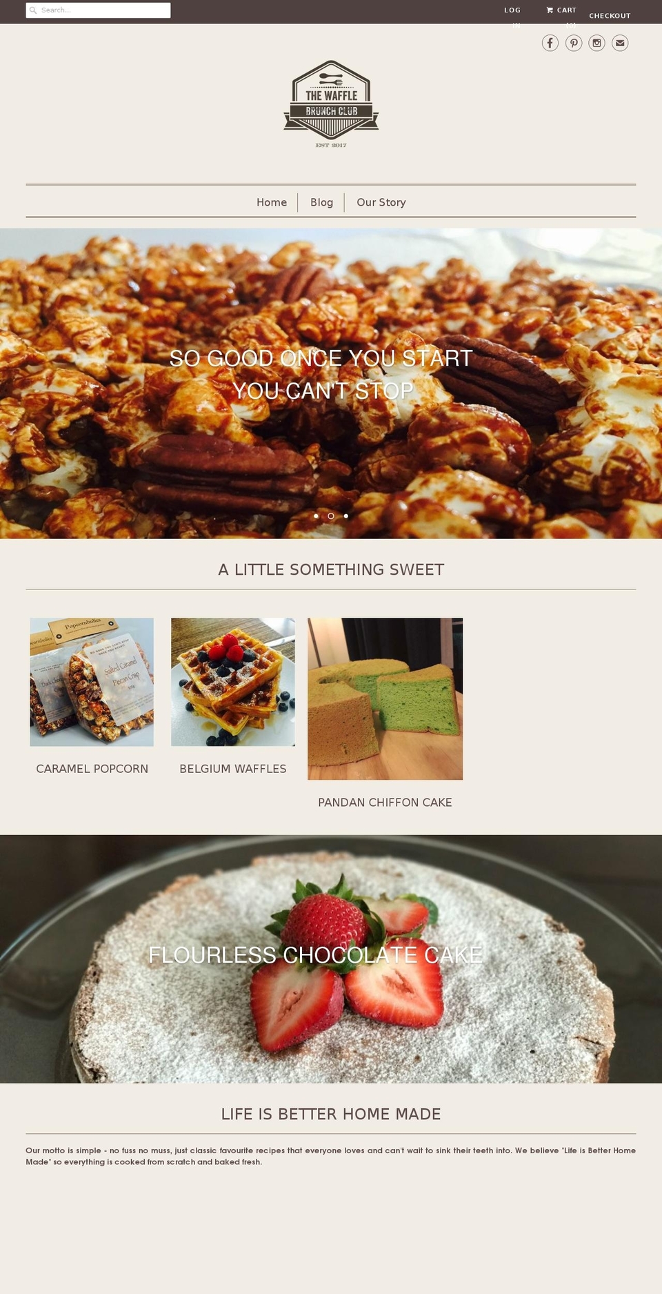 thewafflebrunchclub.com — Shopify storefront screenshot