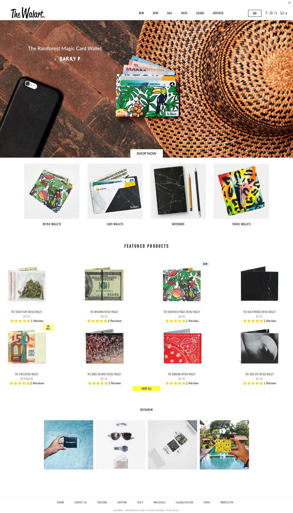 thewalart.com shopify website screenshot