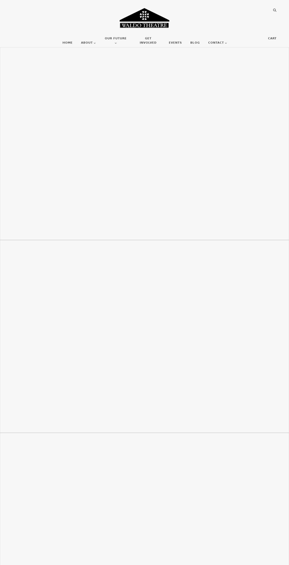 thewaldotheatre.org shopify website screenshot