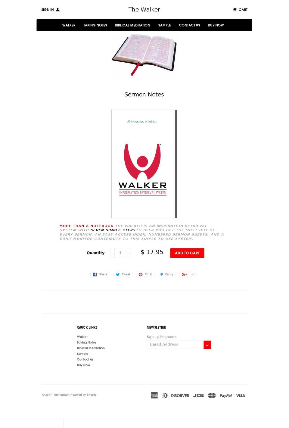 thewalker.org shopify website screenshot