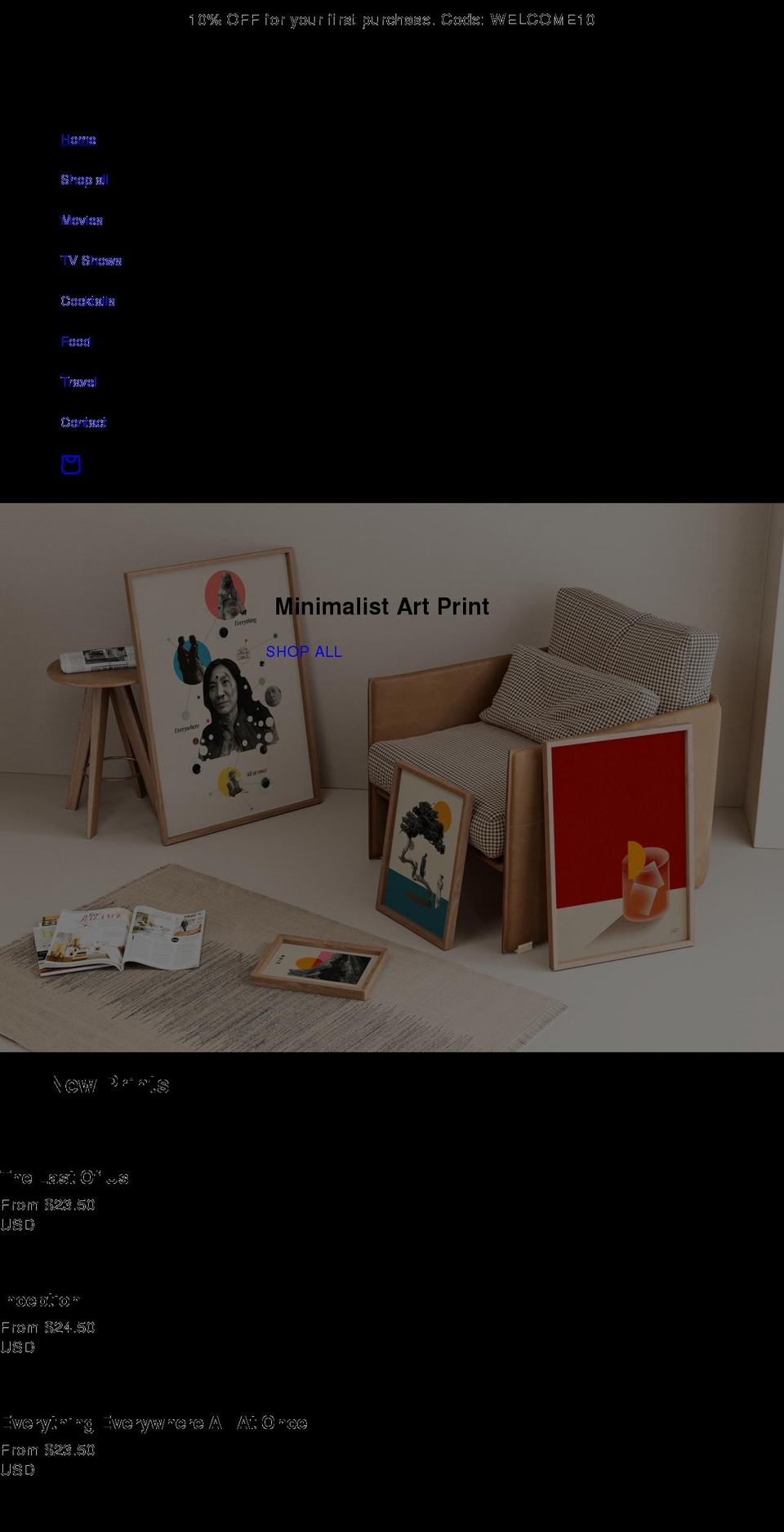 thewallflowerclub.com shopify website screenshot
