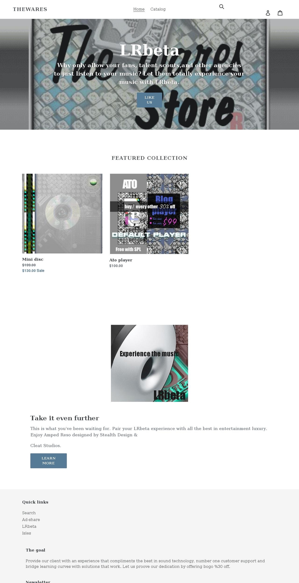 thewaresstore.com shopify website screenshot