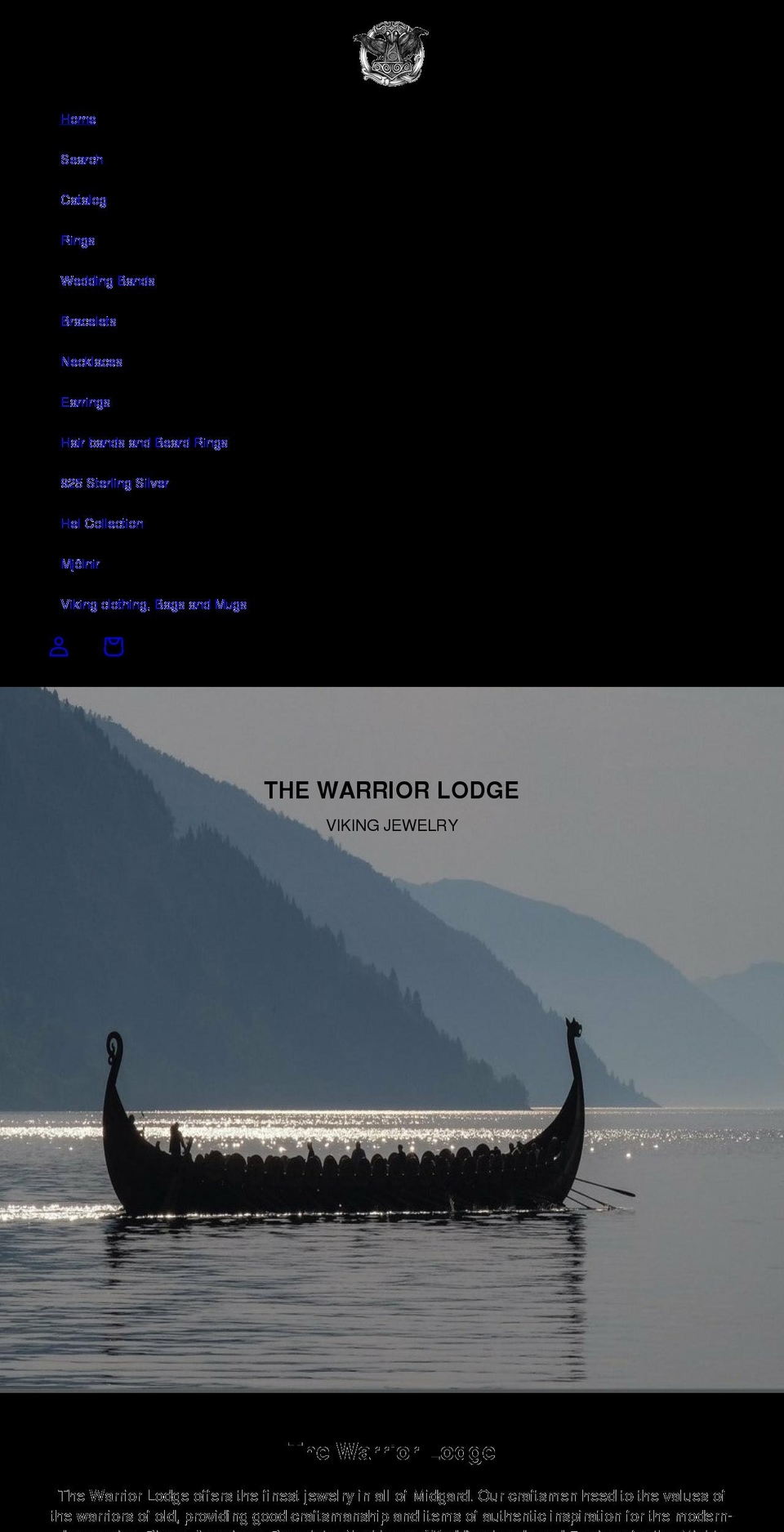 thewarriorlodge.com shopify website screenshot