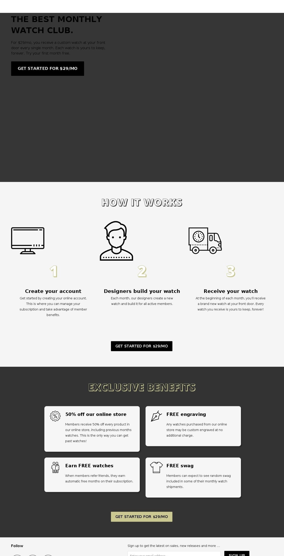 The Watch Studio 2.0 Shopify theme site example thewatch.studio