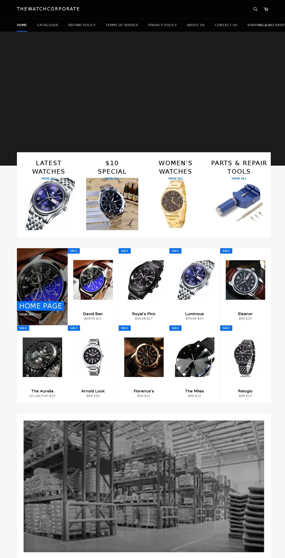 thewatchcorporate.com — Shopify storefront screenshot
