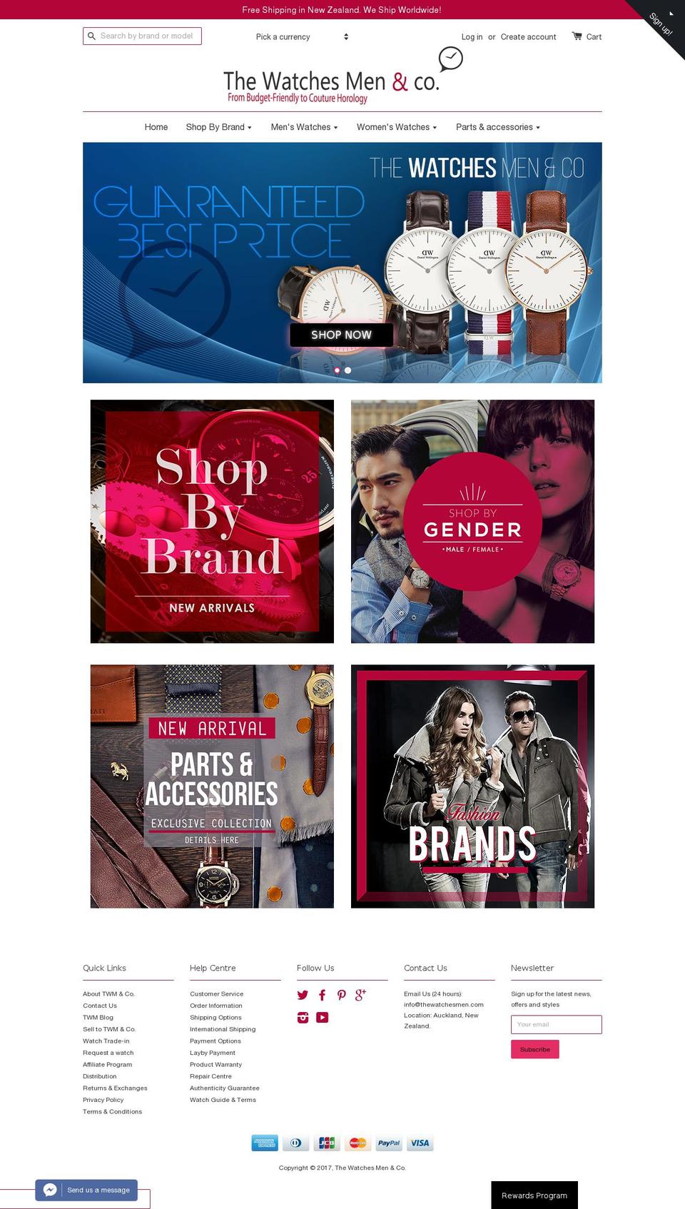 thewatchesmen.com shopify website screenshot