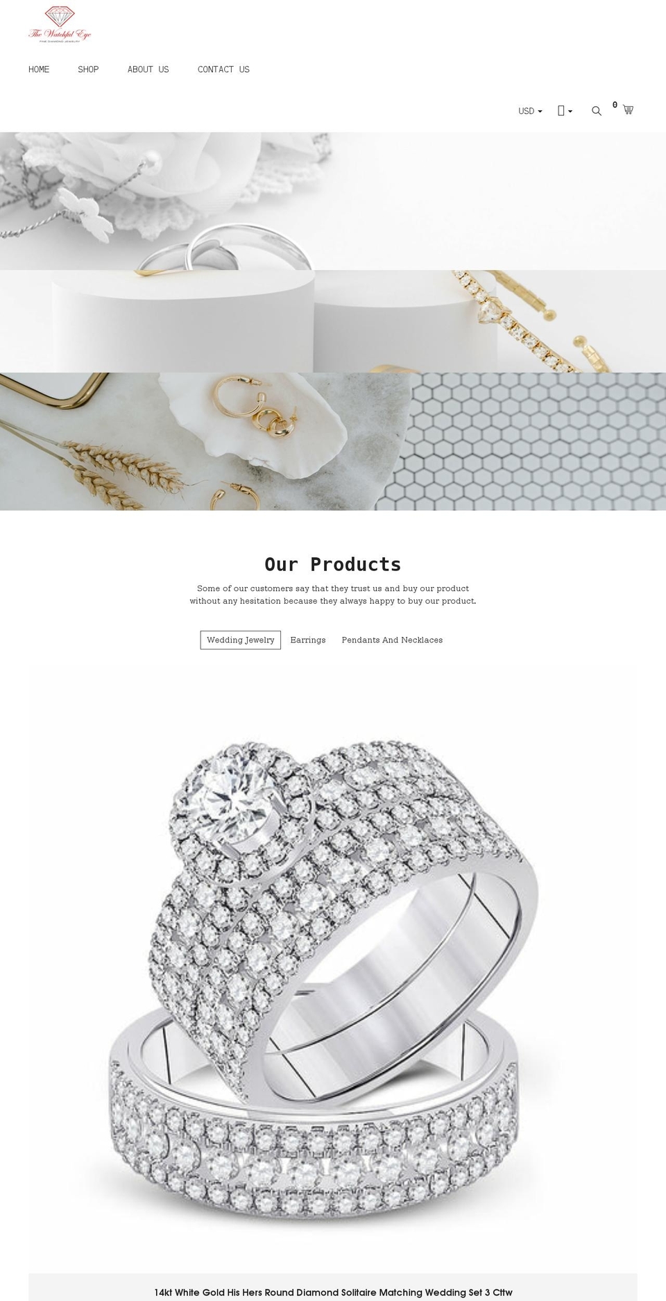 Louis-v-- Shopify theme site example thewatchfuleyejewelry.com