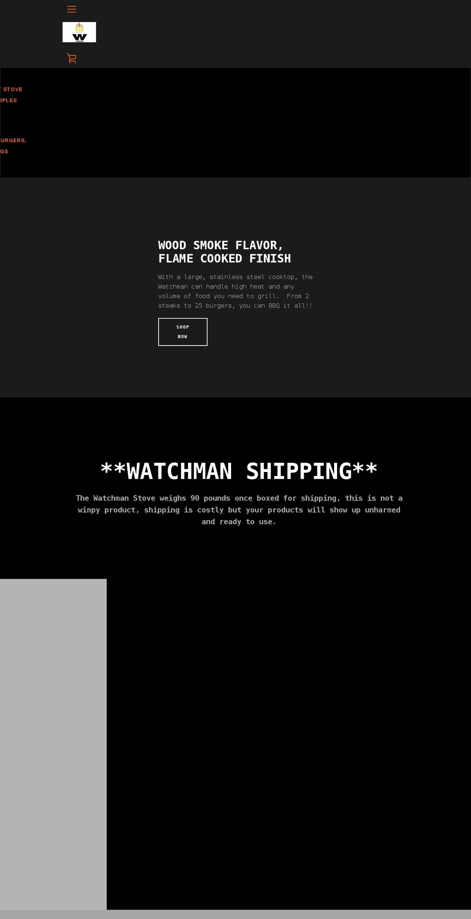 thewatchmanstove.com shopify website screenshot