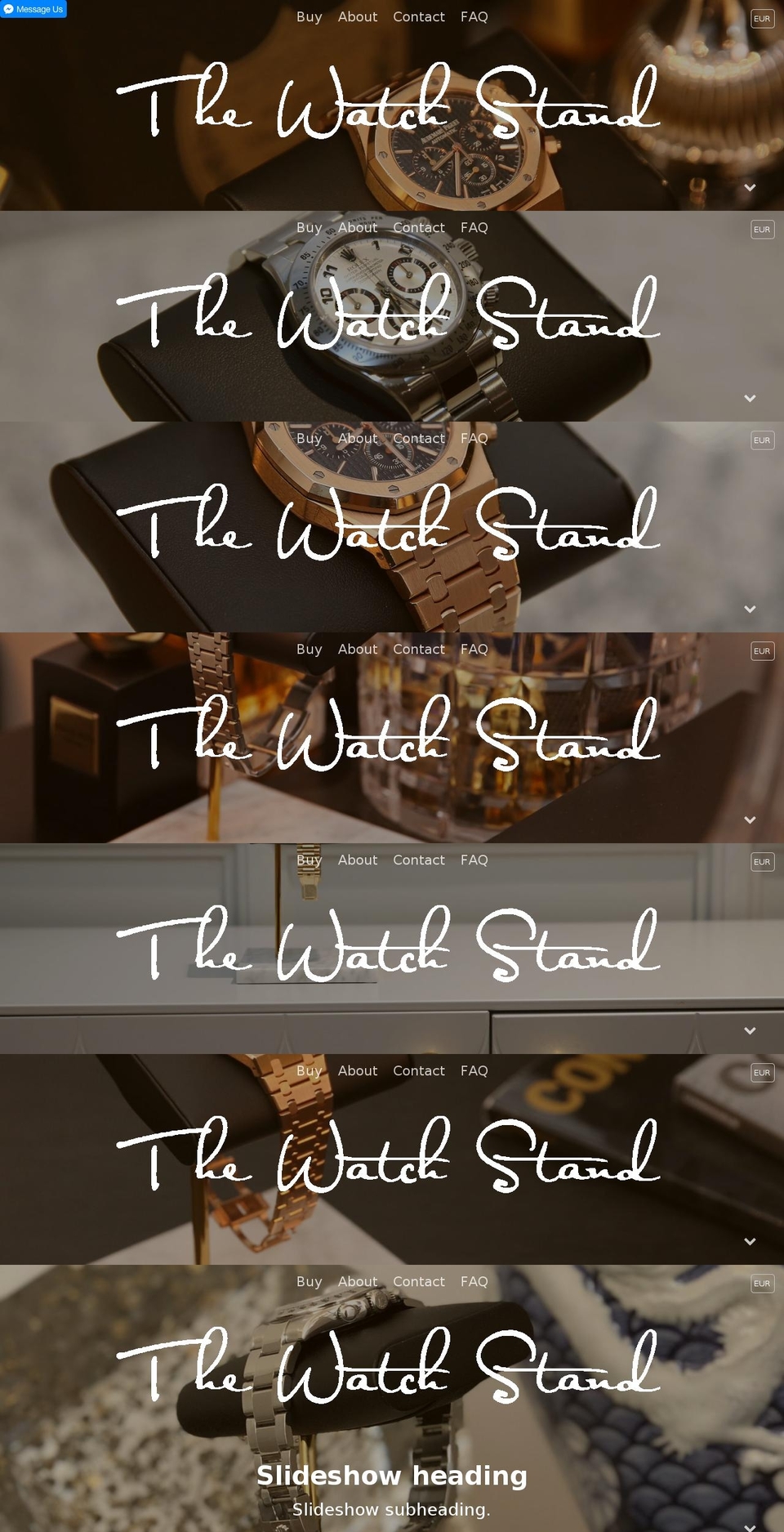 thewatchstand.com — Shopify storefront screenshot