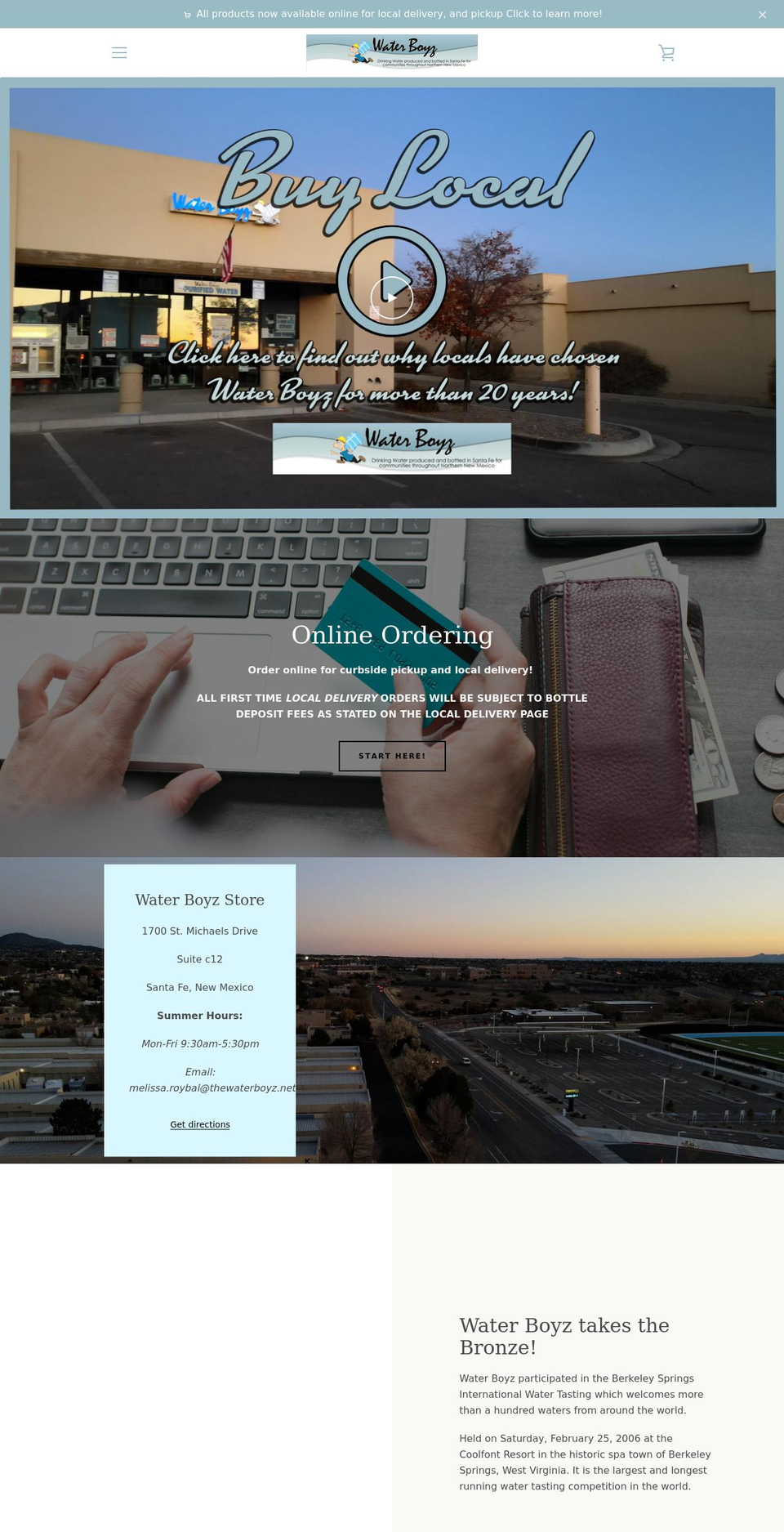 thewaterboyz.net shopify website screenshot