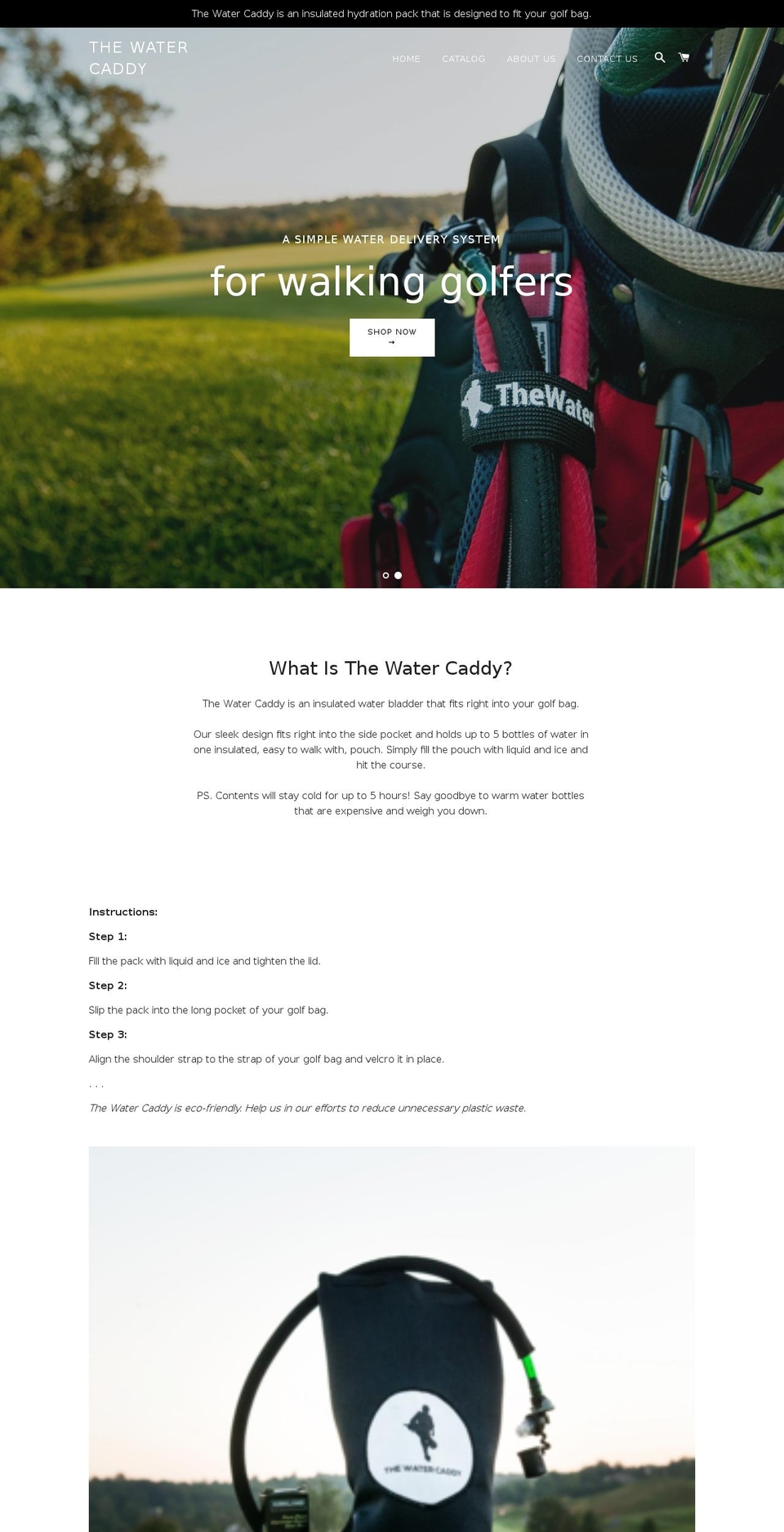 thewatercaddy.com — Shopify storefront screenshot