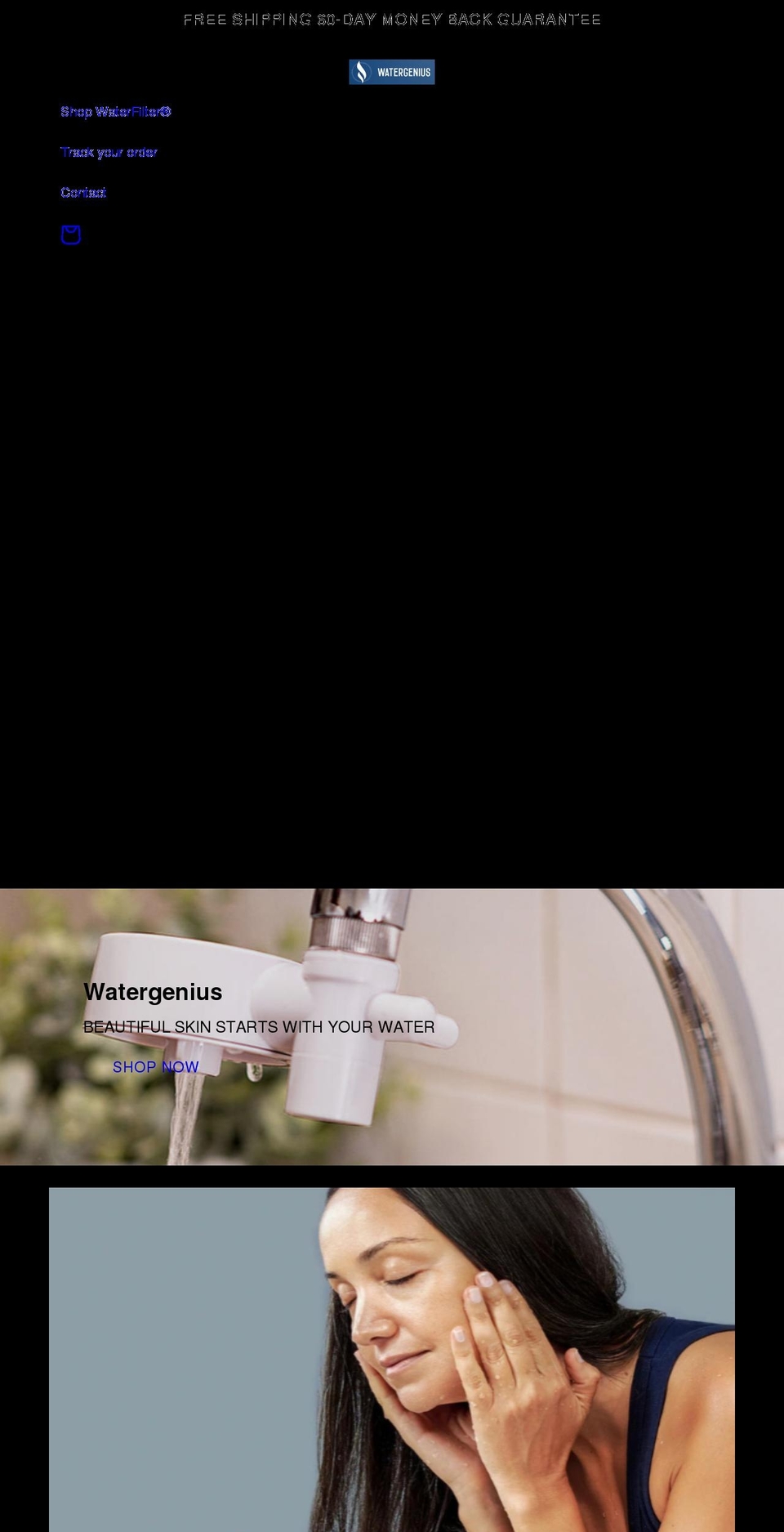 thewatergenius.com shopify website screenshot