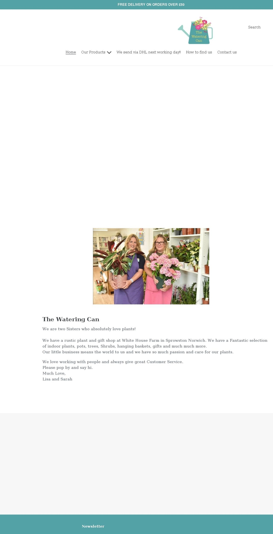 thewateringcannorwich.co.uk shopify website screenshot