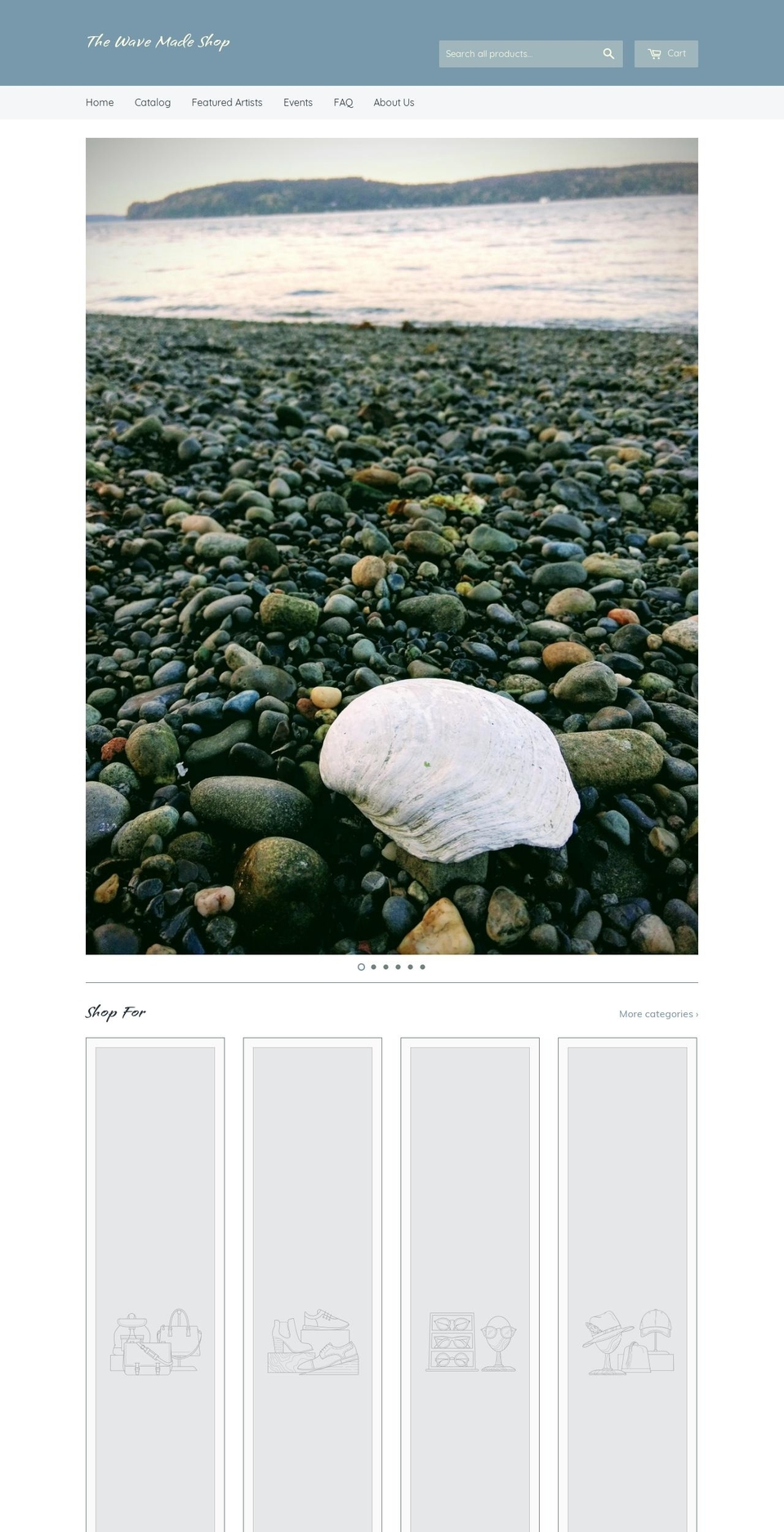 thewavemadeshop.com shopify website screenshot