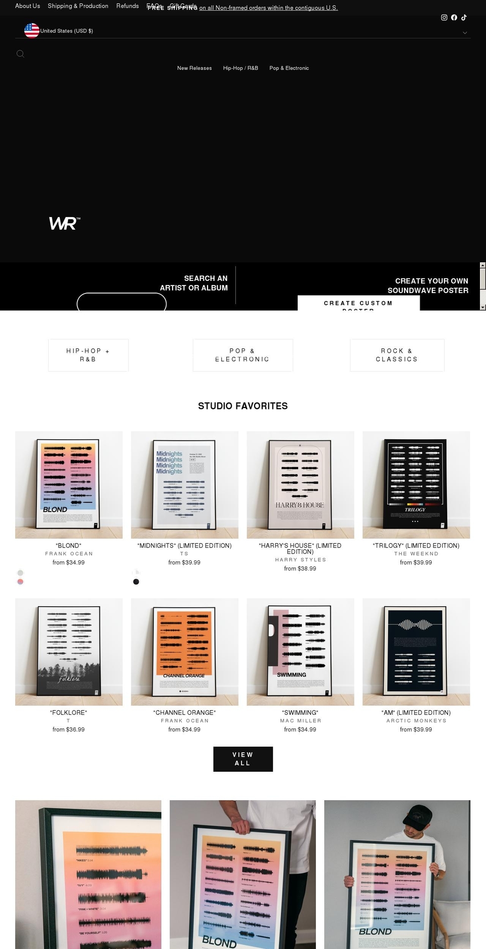 thewavroom.com shopify website screenshot