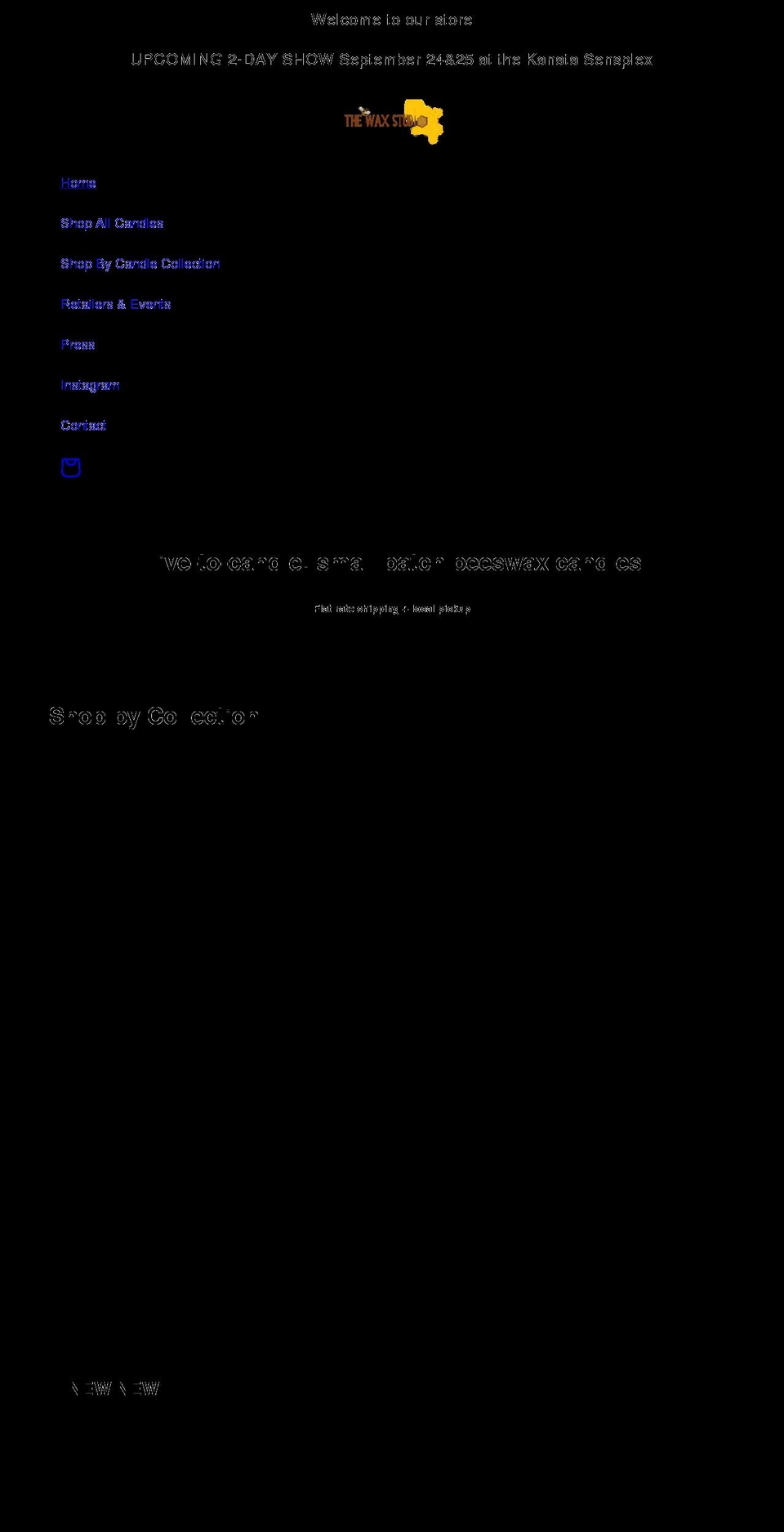 thewaxstudio.ca shopify website screenshot
