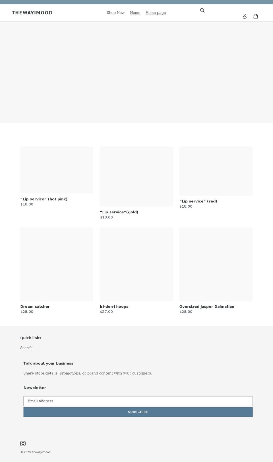 thewayimood.com shopify website screenshot