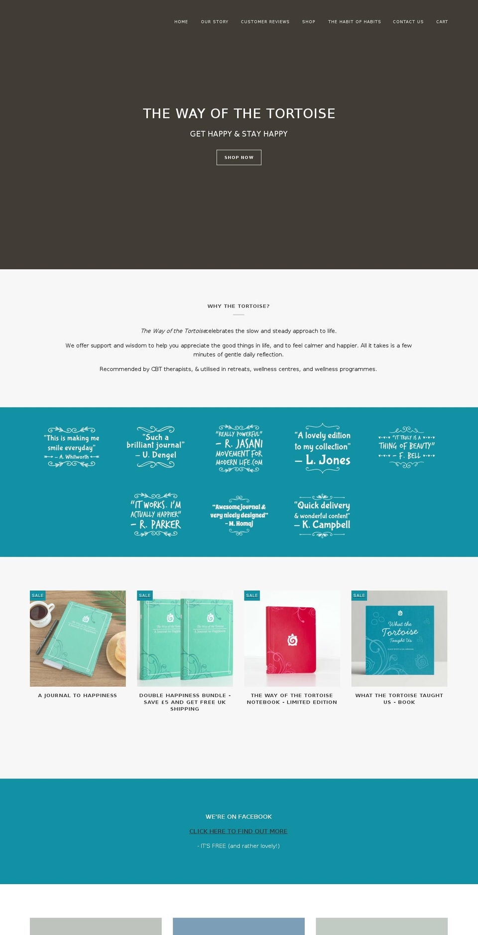 thewayofthetortoise.com shopify website screenshot