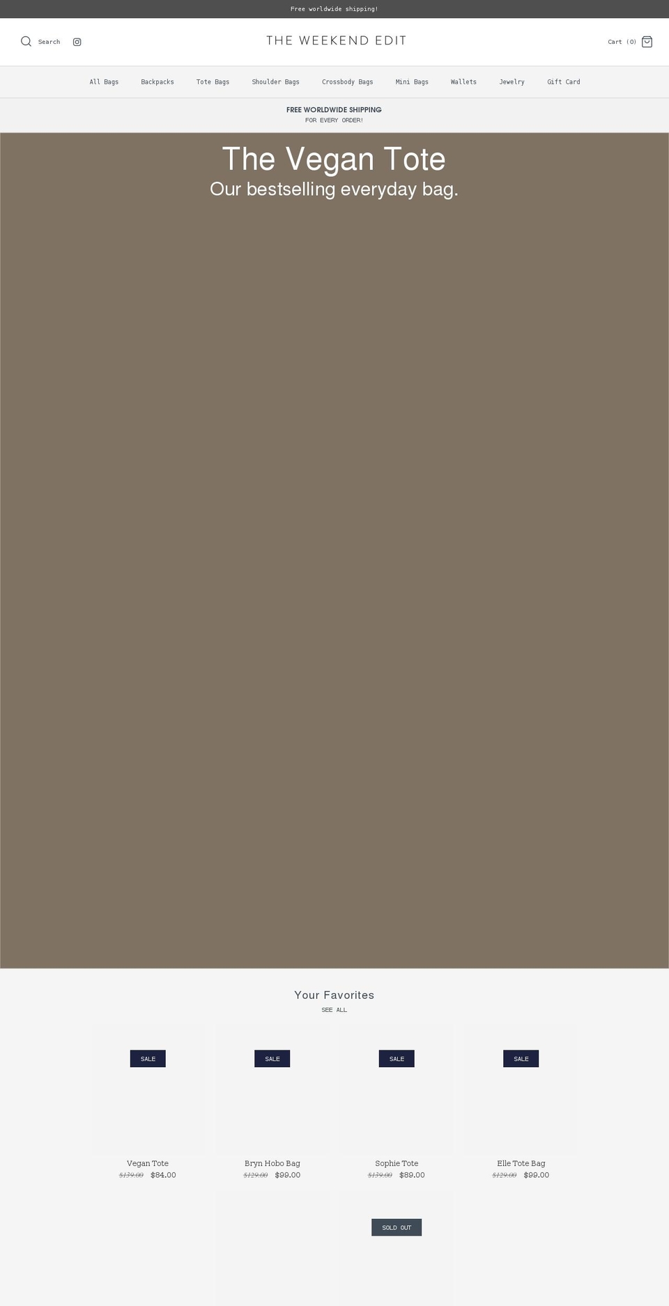 theweekendedit.shop shopify website screenshot